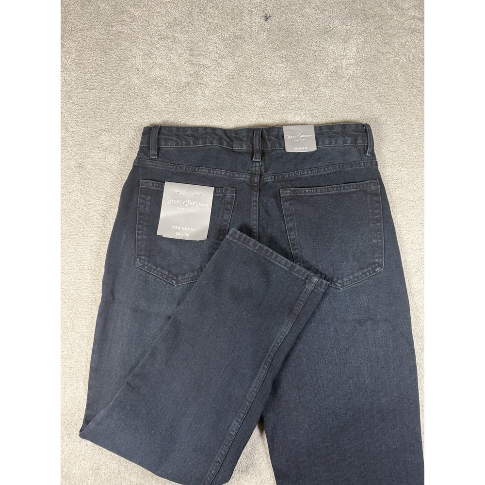 Hickey Freeman New York Straight Fit Jeans Men's 34x30 Twilight Blue NEW